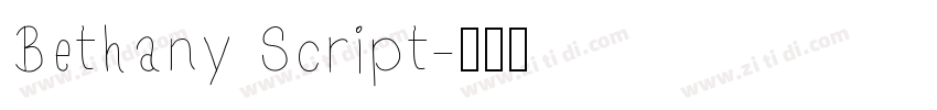 Bethany Script字体转换